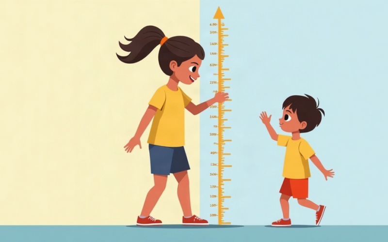 Featured image for blog post: Is Your Child Growing Well? Understanding the WHO Growth Charts - AI generated illustration