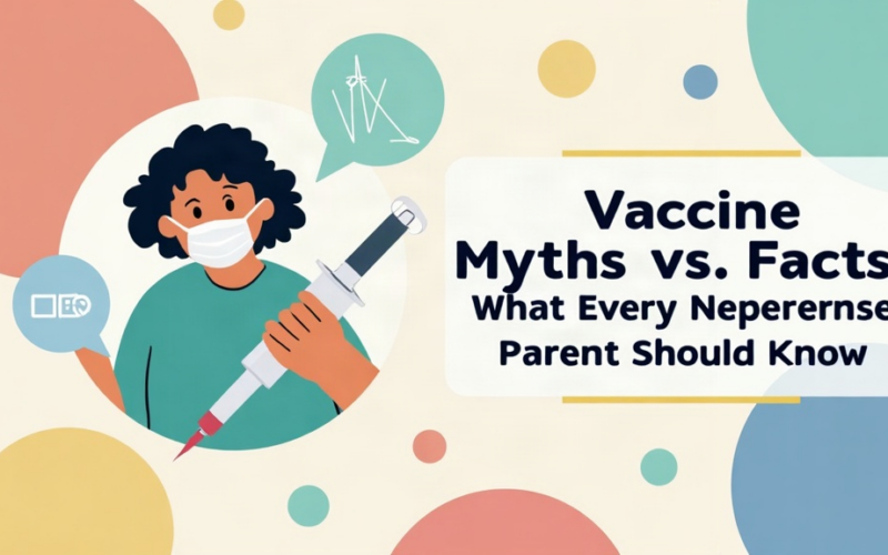 Featured image for blog post: Vaccine Myths vs. Facts: What Every Negrense Parent Should Know - AI generated illustration