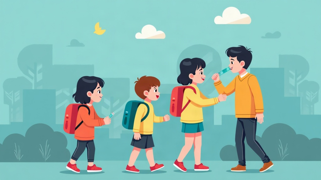 Featured image for blog post: Rainy Season Vaccines: Protecting Kids from Flu and Pneumonia - AI generated illustration