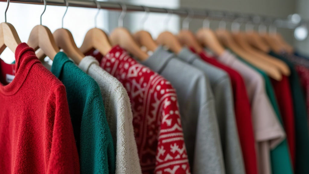 Featured image for blog post: Christmas New Clothes and Skin Irritation: Essential Washing Tips for a Safe Holiday - AI generated illustration