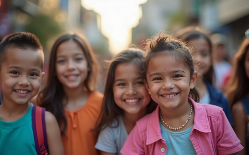 Featured image for blog post: MassKara Crowds and Kids: Is Your Child Up to Date on Vaccines? - AI generated illustration