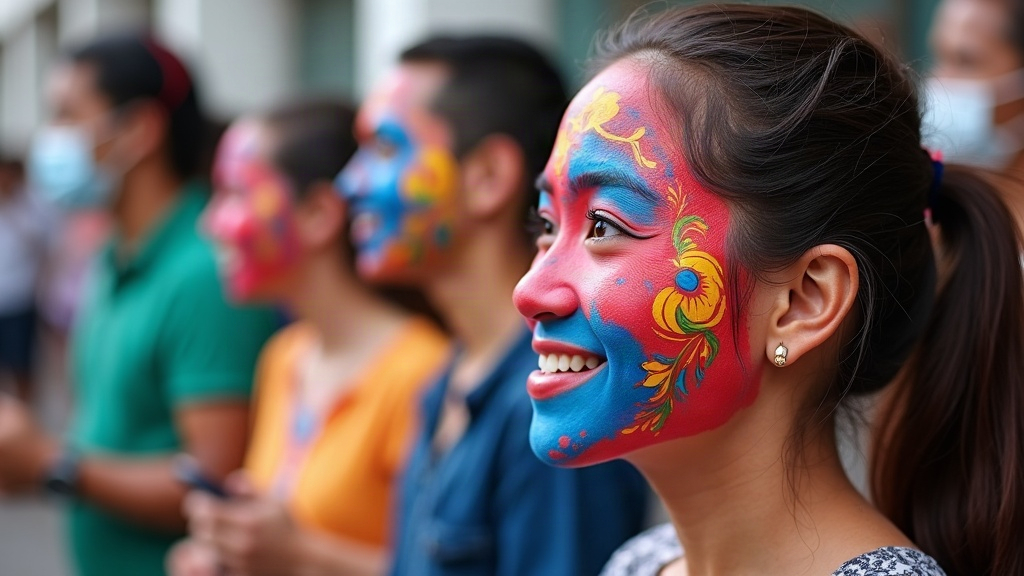 Featured image for blog post: MassKara Face Paint and Skin Reactions: What to Avoid - AI generated illustration